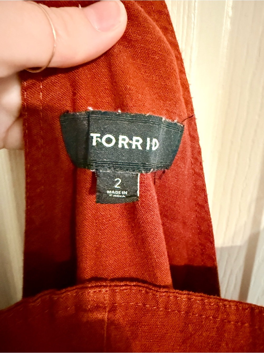 torrid Rust Red Short Overalls - Picture 10 of 11